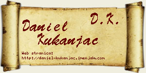 Daniel Kukanjac vizit kartica